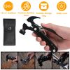 12 in 1 Hammer Multitool Portable Stainless Steel Mini Hammer Survival Tool Camping Gear