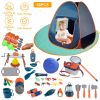 56Pcs Kids Role Play Camping Set For Toddlers over 3 years old