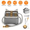 12000W Portable Camping Stove With Cassette Adapter, Windproof, Carrying Case Igniter