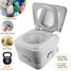 10L/2.64Gal Portable Toilet Camping Porta Potty Leak-proof Flush Travel Commode