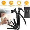 12 in 1 Hammer Multitool Portable Stainless Steel Mini Hammer Survival Tool Camping Gear