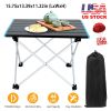 Folding Camping Table Aluminum Alloy Portable Desk Collapsible Outdoor Lightweight Picnic Table w/ Carry bag