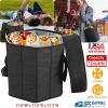 Collapsible Grocery Cooler Bag 3 Gallon Insulated Food Container Seat Combo