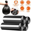 4 Rolls Black Garbage Bags, 6.18 Gallons