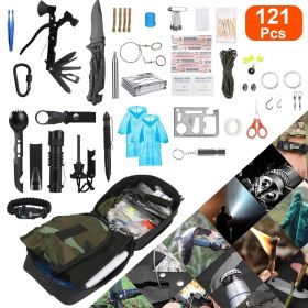 121Pcs Tactical First Aid Kit,  Professional Emergency Outdoor Survival Supplies
