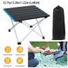 Folding Camping Table Aluminum Alloy Portable Desk Collapsible Outdoor Lightweight Picnic Table w/ Carry bag
