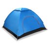 4 Persons Camping Waterproof Pop Up Tent w/2 Mosquito Net Doors Carrying Bag