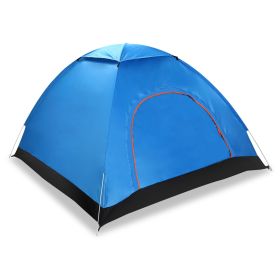 4 Persons Camping Waterproof Pop Up Tent w/2 Mosquito Net Doors Carrying Bag (Option: PopupTent)