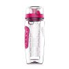 32oz Fruit Infuser Water Bottle with flip-top lid and anti-slip grips