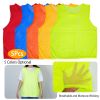 5Pcs Mesh Scrimmage Vests Soccer Basketball Team Training Pinnies Jerseys Shirt For Kids