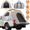 Waterproof, windproof pickup truck bed tent with carry bag for 5.41-6.56FT beds; PU2000mm rainfly