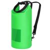 5L Floating Waterproof Dry Bag with clear window, lightweight and ideal for kayaking, rafting, boating, and swimming