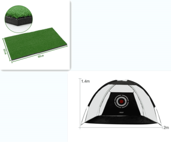 Outdoor Golf Practice Tent (Option: 2m Black set)