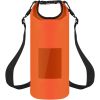5L Floating Waterproof Dry Bag with clear window, lightweight and ideal for kayaking, rafting, boating, and swimming