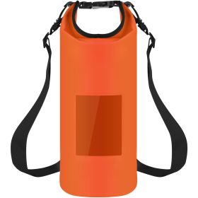 5L Floating Waterproof Dry Bag with clear window, lightweight and ideal for kayaking, rafting, boating, and swimming (Option: 5L_Orange)