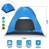 4 Persons Camping Waterproof Pop Up Tent w/2 Mosquito Net Doors Carrying Bag