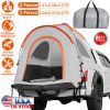 Waterproof, windproof pickup truck bed tent with carry bag for 5.41-6.56FT beds; PU2000mm rainfly