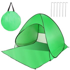 Pop Up Beach Tent Sun Shade Shelter Anti-UV Automatic Waterproof Tent Canopy for 2/3 people (Option: Green)