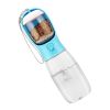 18.6OZ Portable Dog Water Bottle Pet Water Dispenser with Detachable Food Container Leak-Proof Lock Design