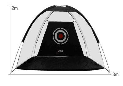 Outdoor Golf Practice Tent (Option: 3 m black net)