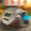 5-8 Person Pop Up Waterproof Tent with 4 Mosquito Net Windows & Carrying Bag