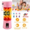 USB Rechargeable Portable Juicer Blender with 6 Blades and Powerful Motor