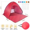 Pop Up Beach Tent Sun Shade Shelter Anti-UV Automatic Waterproof Tent Canopy for 2/3 people