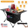 Foldable Camping Table of Rustproof Portable Aluminum Alloy with Storage and Carrying Bag