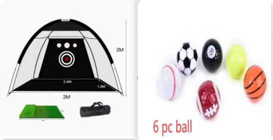 Outdoor Golf Practice Tent (Option: Practice Grass Mat set)