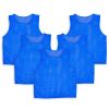 5Pcs Mesh Scrimmage Vests Soccer Basketball Team Training Pinnies Jerseys Shirt Adult Plus Size
