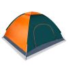 4 Persons Camping Waterproof Pop Up Tent w/2 Mosquito Net Doors Carrying Bag