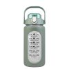 34oz Glass Sports Water Bottle with Straw, Time Marker, Silicone Sleeve, Handle, and Intake Tracker