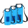 10L Floating Waterproof Dry Bag, clear window, roll-top design, lightweight storage