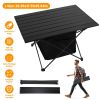 Foldable Camping Table of Rustproof Portable Aluminum Alloy with Storage and Carrying Bag