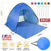 Pop Up Beach Tent Sun Shade Shelter Anti-UV Automatic Waterproof Tent Canopy for 2/3 people