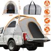 Waterproof, windproof pickup truck bed tent with carry bag for 5.41-6.56FT beds; PU2000mm rainfly