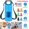 Floating Waterproof Dry Bag – 20L Roll-Top Lightweight Storage Sack with Transparent Window