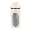 34oz Glass Sports Water Bottle with Straw, Time Marker, Silicone Sleeve, Handle, and Intake Tracker