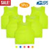 5Pcs Mesh Scrimmage Vests Soccer Basketball Team Training Pinnies Jerseys Shirt For Kids