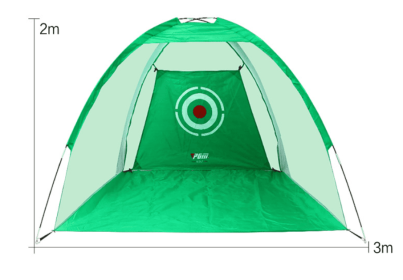 Outdoor Golf Practice Tent (Option: 3 m green net)