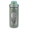 64oz glass sports water bottle with motivational time marker, straw, silicone sleeve, handle, and hydration tracker