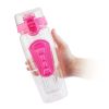 32oz Fruit Infuser Water Bottle with flip-top lid and anti-slip grips