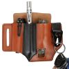Multi-tool Sheath for Belt Leather EDC Pocket Organizer for Men EDC Leather Pouch Flashlight Sheath