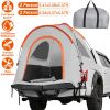 Waterproof, windproof pickup truck bed tent with carry bag for 5.41-6.56FT beds; PU2000mm rainfly