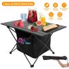 Foldable Camping Table of Rustproof Portable Aluminum Alloy with Storage and Carrying Bag