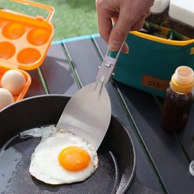 Frying spatula, 304 stainless steel folding (select: Rice Spatula)