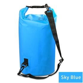 Outdoor Backpack Waterproof Hiking Bag 500D (Color: Light Blue, size: 5L)
