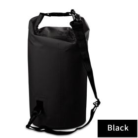 Outdoor Backpack Waterproof Hiking Bag 500D (Color: Black, size: 15L)