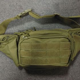 Casual Waist Bag; Multifunctional Shoulder Tactical Waist Bag (Color: ArmyGreen)