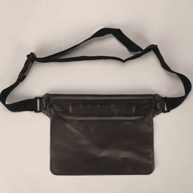 Waterproof Swimming Bag; Ski Drift Diving Shoulder Waist Pack Bag Underwater Mobile Phone Bags Case Cover (Color: Black)